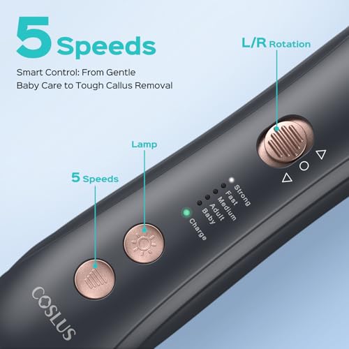 COSLUS C43 Electric Nail File Kit – Cordless Manicure Pedicure Tool