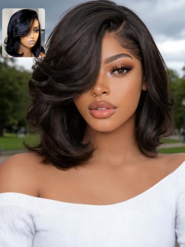 UNICE 12" Short Bob Wig Human Hair 7x5 Lace Front Glueless