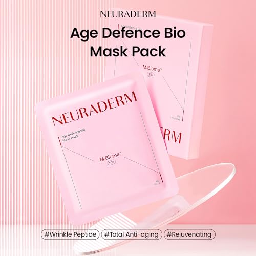 Age Defence Facial Sheet Mask, Anti-Fine Line Lifting Nourishing Serum Moisturizing Skincare (Pack of 5)