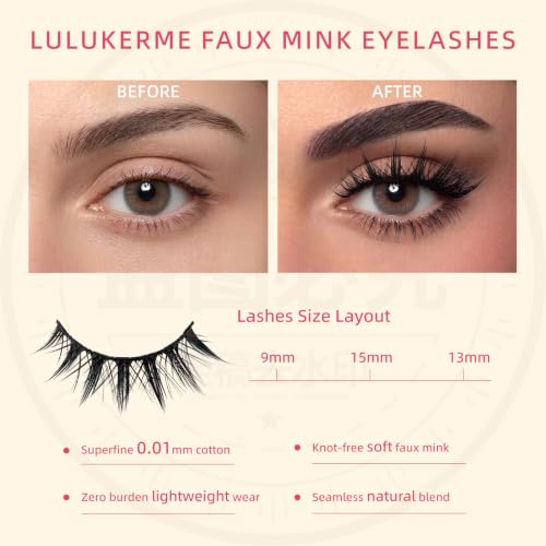 Manga 3D Vegan False Eyelashes - Wispy Mink Lashes (7 Pairs)