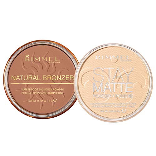 Rimmel London Bronzer & Matte Powder Bundle 0.49oz Set