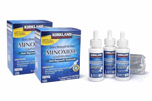 Kirkland Minoxidil 5% Extra Strength Hair Regrowth for Men - 12 Month Supply