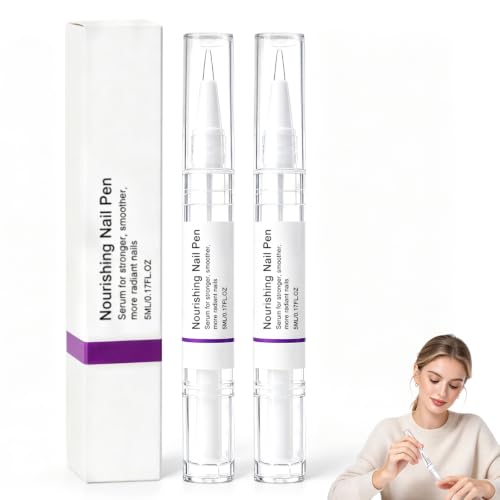 Nourishing Nail Care Pen with Cuticle Oil – For Brittle Nails, 2pcs