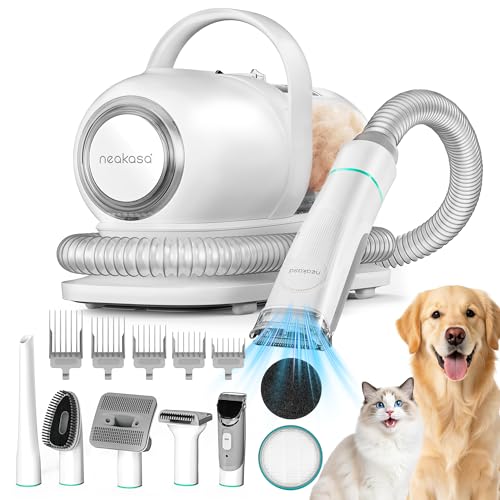 Neakasa 6-in-1 Dog Grooming Vacuum Kit with Clippers & 9000Pa Suction