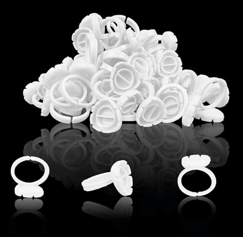 200pcs Adjustable Lash Extension Glue Rings - Volume & Individual