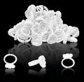 200pcs Adjustable Lash Extension Glue Rings - Volume & Individual