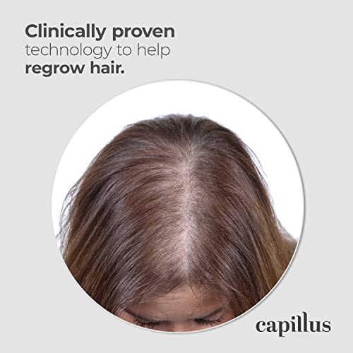 CapillusPlus Mobile Laser Therapy Cap for Hair Regrowth - NEW 6 Minute Flexible-Fitting Model - FDA-Cleared for Medical Treatment of Androgenetic Alopecia - Excellent Coverage