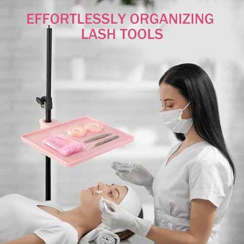 Large Size Lash Tray Organizer Stand (10.6¡± x 8¡°), Adjustable Plastic Essential Organizer Stand for Lash Techs, Eyelash Extension Supplies Perfect for Salon or Homes Use by KONOVOLY