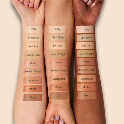 Ihrlpxkc Cushion Foundation for Older Women, CC Cream Makeup Buff Beige 3.21oz