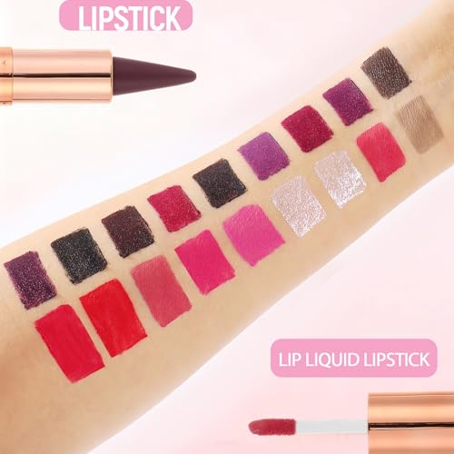 MooGlamor 3-Piece Lip Liner and Gloss Set - Dual-Ended Lip Combo
