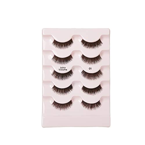 iENVY by KISS Juicy Volume 01 5 Pair Multi Pack (KPEM12) (3 Pack) Short Length Made of Human Natural Hair