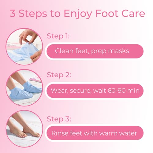 SAISZE Lavender Foot Peeling Mask - 4 Pairs Callus & Dead Skin Remover