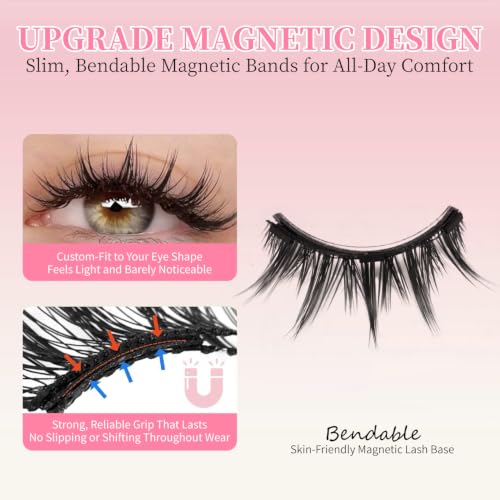 Magnetic Lashes with Applicator - No Glue Reusable Eyelashes