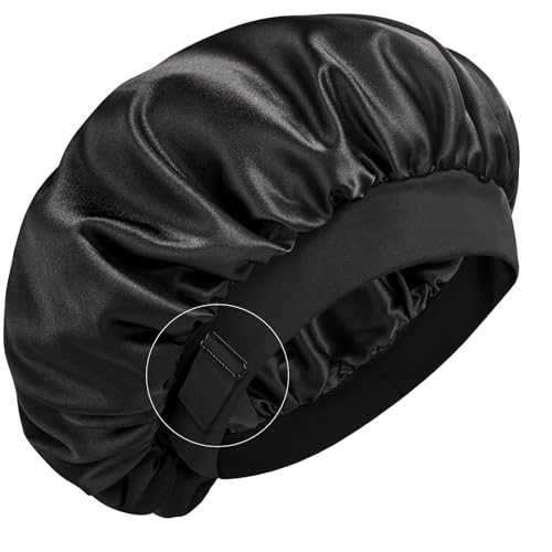 Mulberry Silk Bonnet Sleep Cap with Adjustable Band