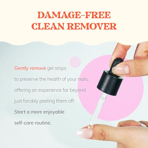 heyhae Semi Cured Gel Nail Strip Remover - Acetone-Free (1.01 fl.oz)