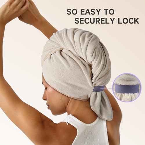 Umisleep Microfiber Hair Towel Wrap 41" x 22" - Super Absorbent & Soft