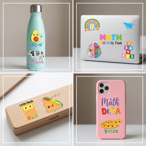 96 Pc Math Temporary Tattoos for Kids - Pre-Cut Party Favors