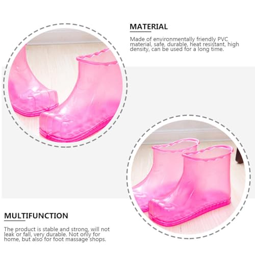 ARTIBETTER Home Slippers 2Pcs Foot Spa Shoes Foot Massager Thermal Massage Bath Shoes 16.5cm Slipper