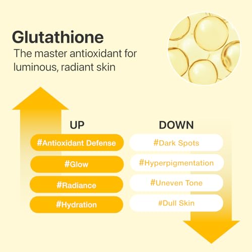 numbuzin No.5 Vitamin Concentrated Serum, Glutathione & Vitamin Serum, Korean Skincare, Tranexamic Acid 4%, Niacinamide 5%, Glutathione + Vitamin C Complex for a Radiant-Looking Glow 1.01 fl oz
