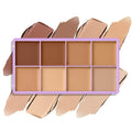 Domality 8-Color Concealer Contouring Palette for Medium to Dark Skin