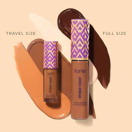 tarte shape tape concealer – Full Size-Coverage, Matte Finish for Under Eye, Dark Circles, Fine Lines, Redness & Discoloration, Longwear, Dermatologist-Tested, Vegan, Cruelty-Free