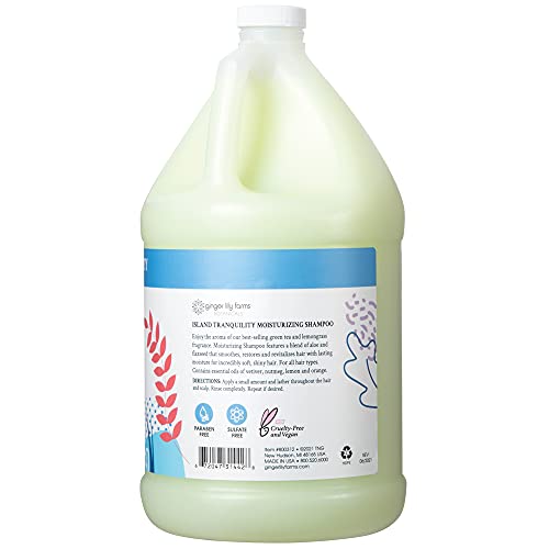 Ginger Lily Farms Botanicals Body Wash + Shampoo + Conditioner Bundle, Island Tranquility, 1 Gallon Each