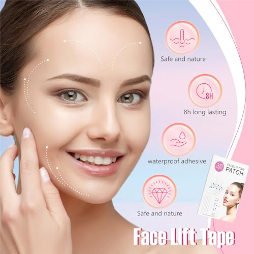 YAGUVI Invisible Face Lift Tape - 60PCS for V-Shaped Contour