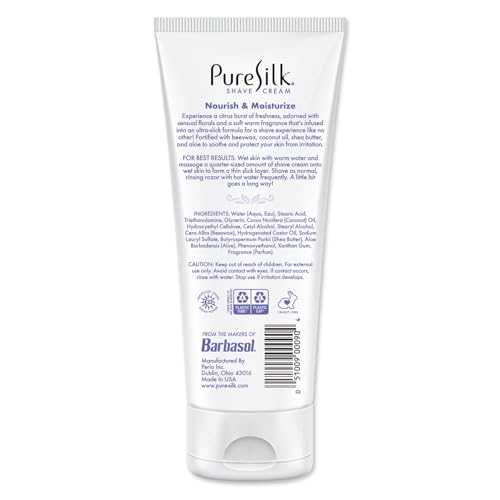 Silk Moisturizing Shave Cream for Women 6 OZ - Hydrating & Gentle
