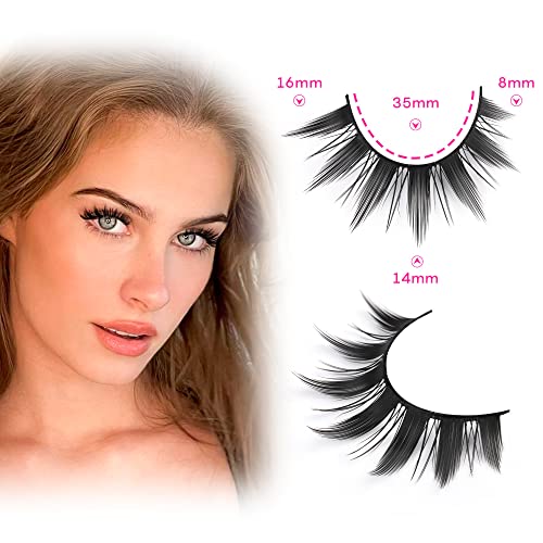 Manga Lashes 16MM - 10 Pairs Japanese Anime Thick Spiky