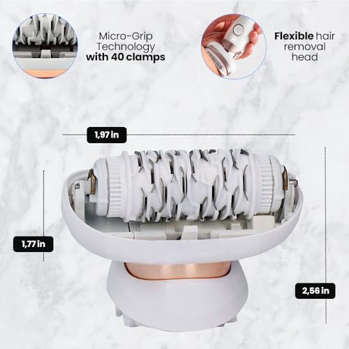 Hair Removal Head Replacement 81719648 Compatible with Braun Epilator Silk-?pil 9 Flex, Type 5380 | for Models 9001, 9002, 9003, 9010, 9020, 9030, 9100, 9200, 9300