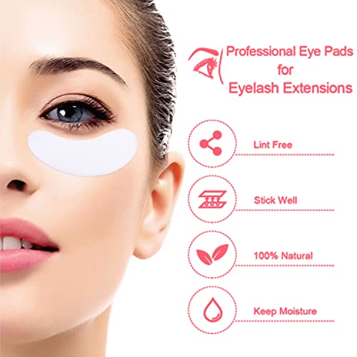50 Pairs Pink Hydrogel Under Eye Patches for Lash Extensions