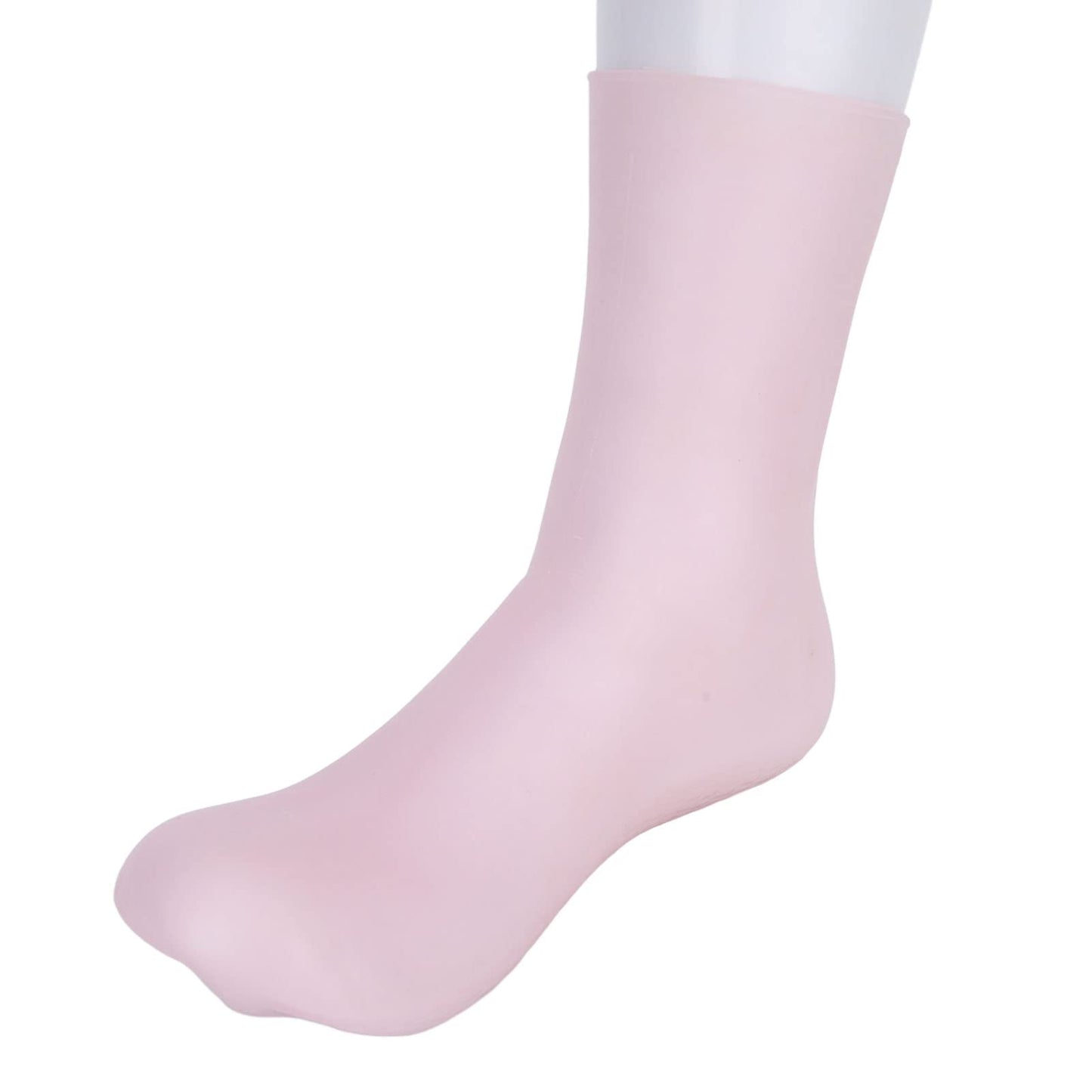 Soft Silicone Moisturizing Socks, 2 Sizes High Elastic Prevent Cracking Silicone Moisturizing Socks for Men and Women(S)