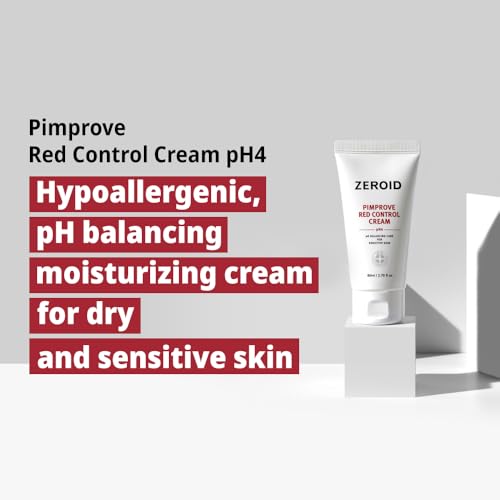 ZEROID | Pimprove Red Control Cream | Hydrating Korean Face Moisturizer | Face Lotion pH Balancing Skin Care for Sensitive Skin | Facial Moisturizer Korean Skincare for Women & Men | 2.70 fl oz (80ml)
