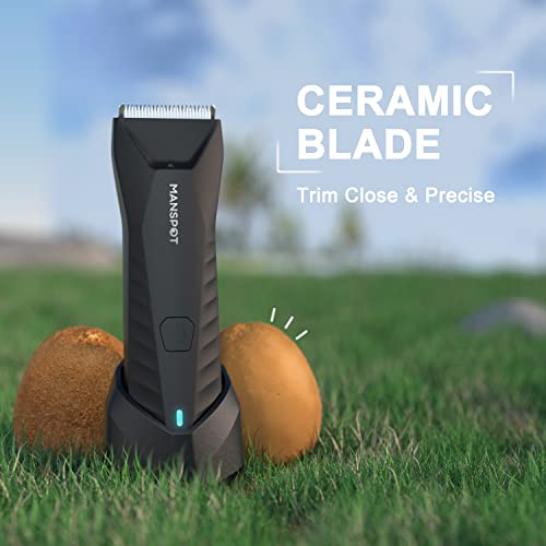 MANSPOT Manscape Body Hair Trimmer for Men - Waterproof Electric Groin Trimmer
