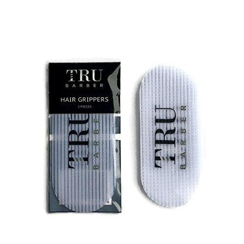 TRU BARBER HAIR GRIPPERS 3 COLORS BUNDLE PACK 6 PCS for Men and Women - Salon and Barber, Hair Clips for Styling, Hair holder Grips (Red/White/Blue)