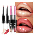 2-in-1 Lip Liner & Gloss Duo - Pearl Shine & Coral