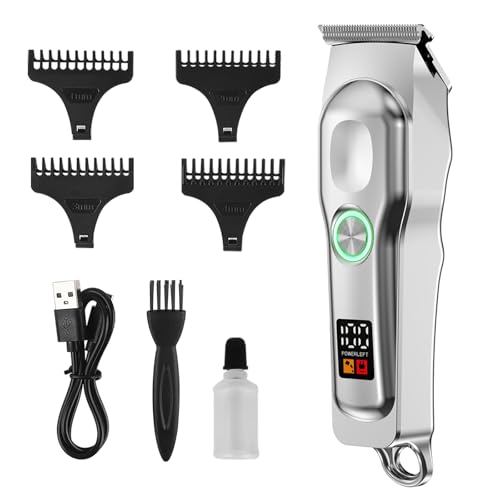 DONGYIN Mini Cordless Hair Clippers for Men with LED Display