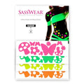 Sasswear Neon Blacklight Body Stickers - 40 Pack Glow Party