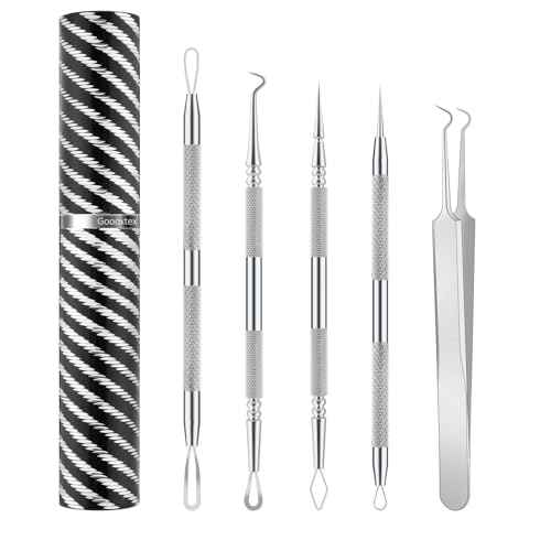 Pimple Popper Tool Kit Blackhead Remover Comedone Extractor Kit with Metal Case for Facial and Nose Quick and Easy Removal of Pimples, Blackheads, Zit - Acne Tools