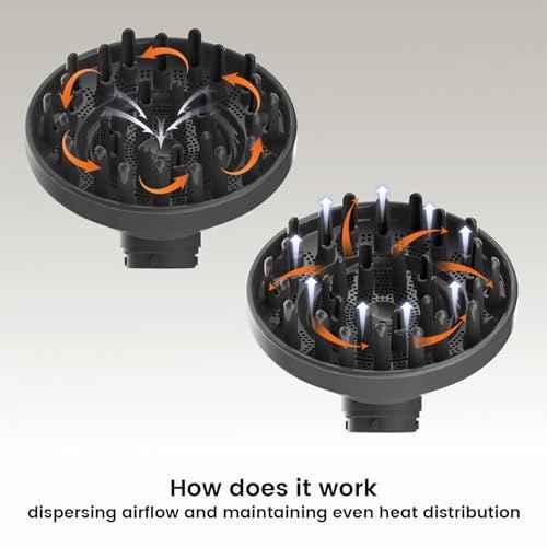 Upgraded Diffuser for Dyson Airwrap, Nozzle for All Models of Dyson Curling Iron, Diffuser Nozzle Attachment