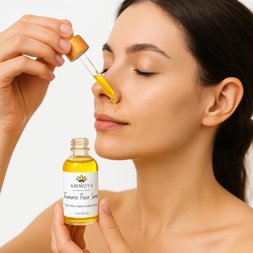 Turmeric Brightening Face Oil ? Lightweight Botanical Oil Blend for Radiant, Nourished Skin (2 Ounces)