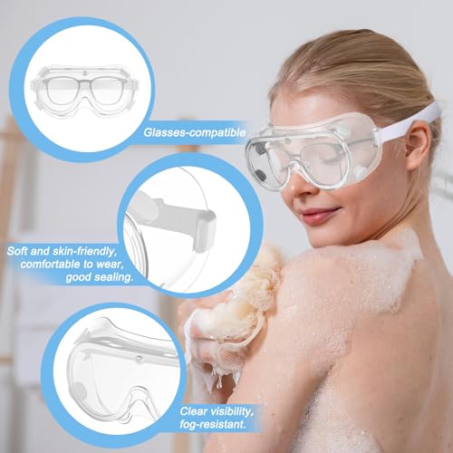 Eyelash Shower Goggles Protector - 2 Pack Adjustable