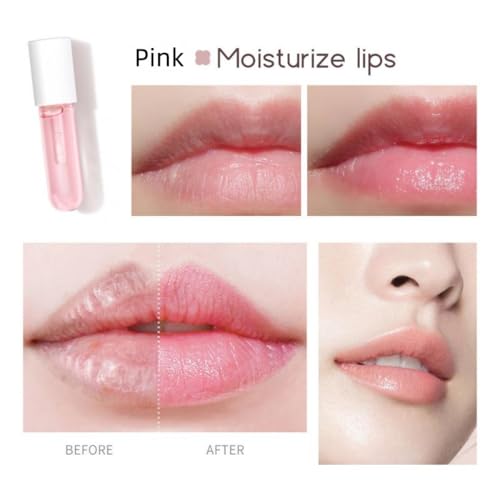 2PCS Lip Plumper Set, Day and Night Use, Lip Moisturizing, Lip Care,No Chapped, Lip Enhancer for Fuller, Hydrating, Lip Gloss