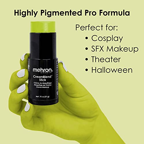 Mehron CreamBlend Stick Ogre Green Face Paint Makeup