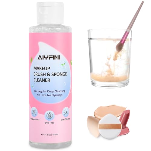 Alyfini Makeup Brush Shampoo, 5.1 oz Deep Clean Formula