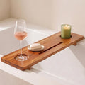 Fjord 29" Premium Teak Bathtub Tray | Small & Standard Tubs