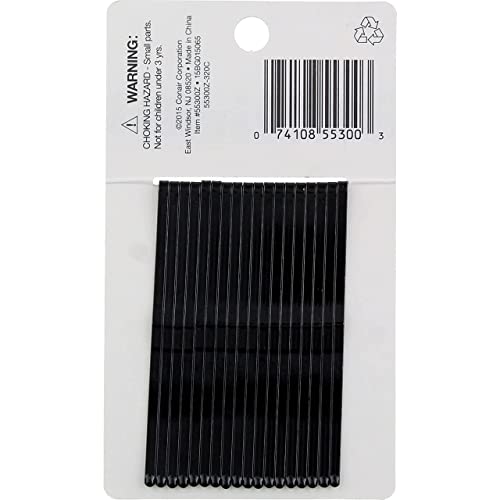 Conair Hair Roller Pins Black 18-Pack for Styling & Curling