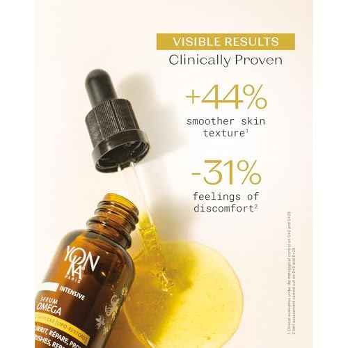 YONKA PARIS Serum Omega | Oil in Serum for Dry Sensitive Skin | Omegas 3 6 9 Lipo Restore Complex | Nourishes and Soothes Reactive Skin | Vegan Dermatologist Tested | Made in France