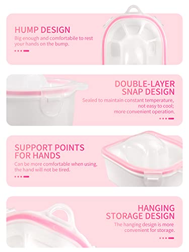 Yokilly 4-Piece Nail Soaking Bowl Set - Gel Polish & Dip Powder Remover Kit