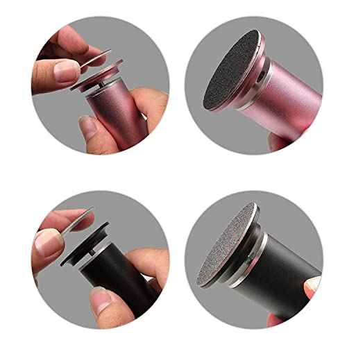 60pcs Replaceable Sandpaper Refill Discs 80 Grit for Electric Foot File Callus Remover Hard Dry Dead Skin Removal (Coarse 80 Grit)